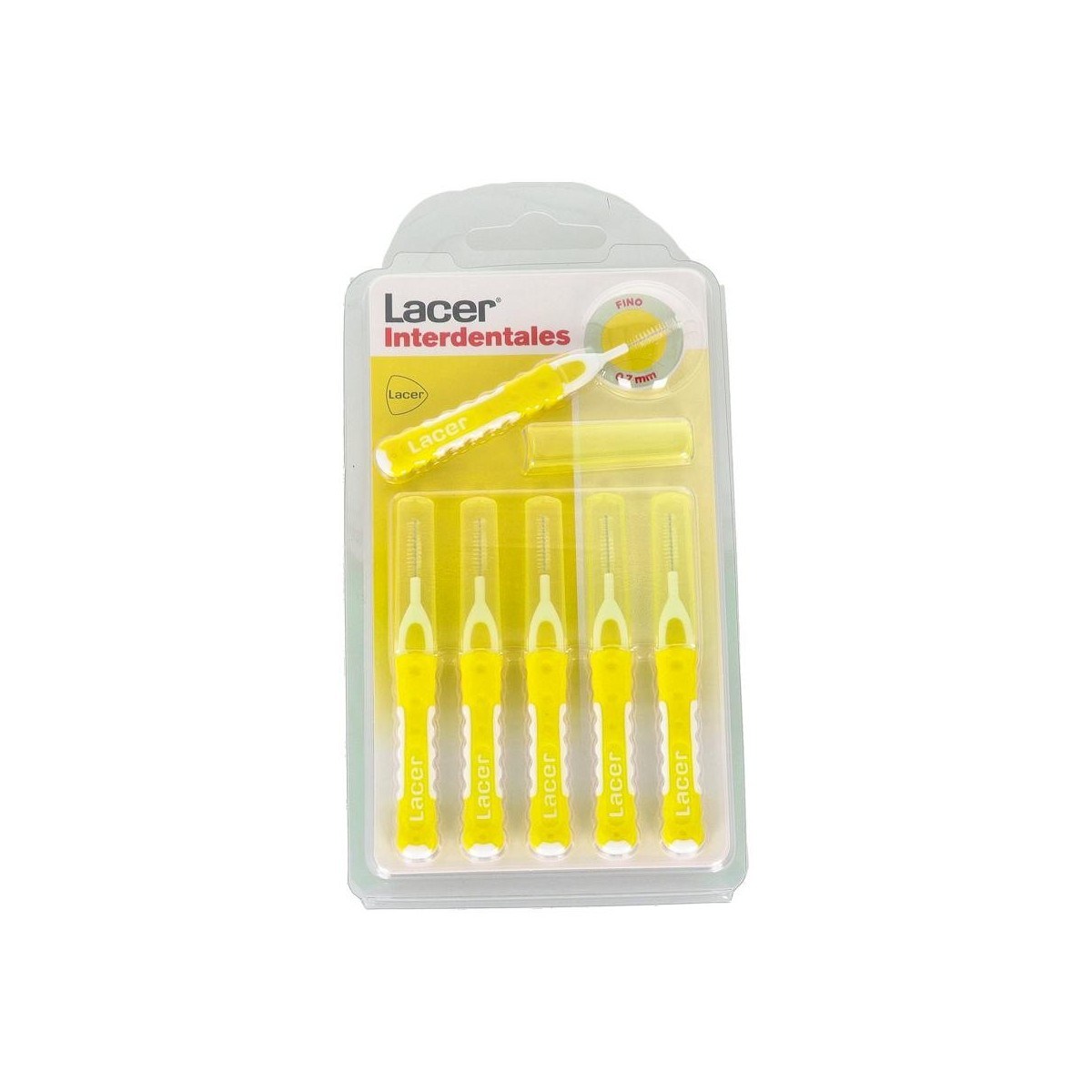 CEPILLO INTERDENTAL LACER FINO RECTO AMARILLO 6 U