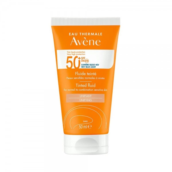 AVENE SOLAR EMULSION FLUIDO SPF 50+ COLOREADA S/PERFUME...