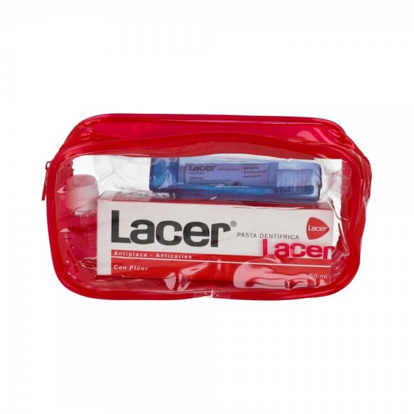 Lacer Neceser Viaje (Pasta, Cepillo, Colutorio Mini)