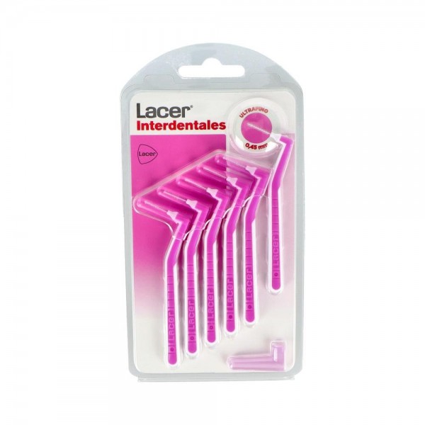 CEPILLO INTERDENTAL LACER ULTRAFINO ANGU ROSA 6 U